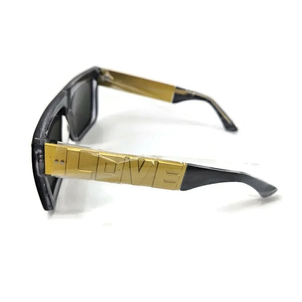New Vintage Frames Company Corey Shapiro Love/Hate Sunglasses Black/Gold